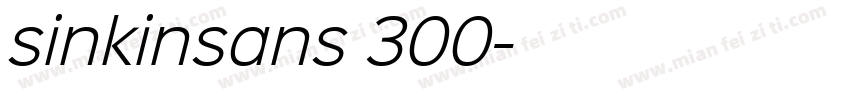 sinkinsans 300字体转换